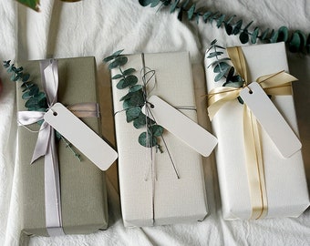 Olive Light Grey White Wrapping Paper Embossed Gift Wrap Solid Coloured Wrapping Sheets Holiday Gift Wrap
