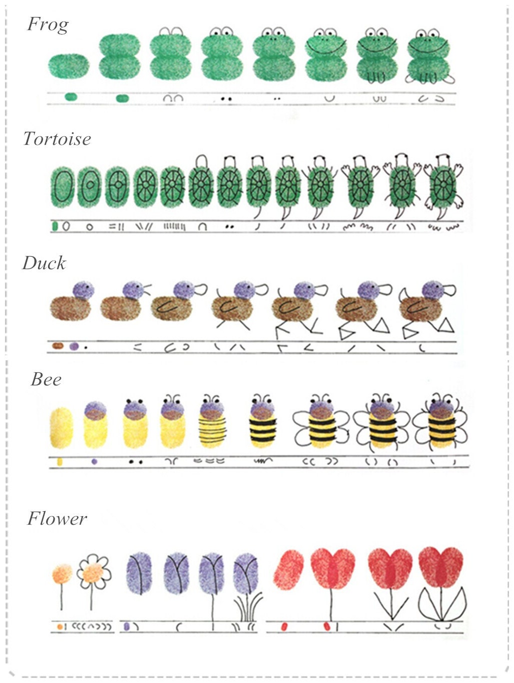 20 Colors Fingerprint Wedding Tree Ink Pad Craft Colorful Etsy