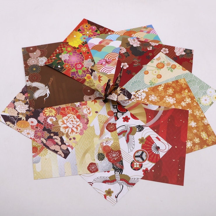 Hesroicy 14 Sheets Origami Papers Japanese Style Decorative Square