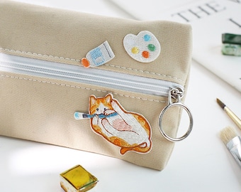 3 Pcs of Cats Embroidered Patches Kitten Sticker Self Adhesive Patch Applique Shoes Backpack Decorating Clothes Accessory