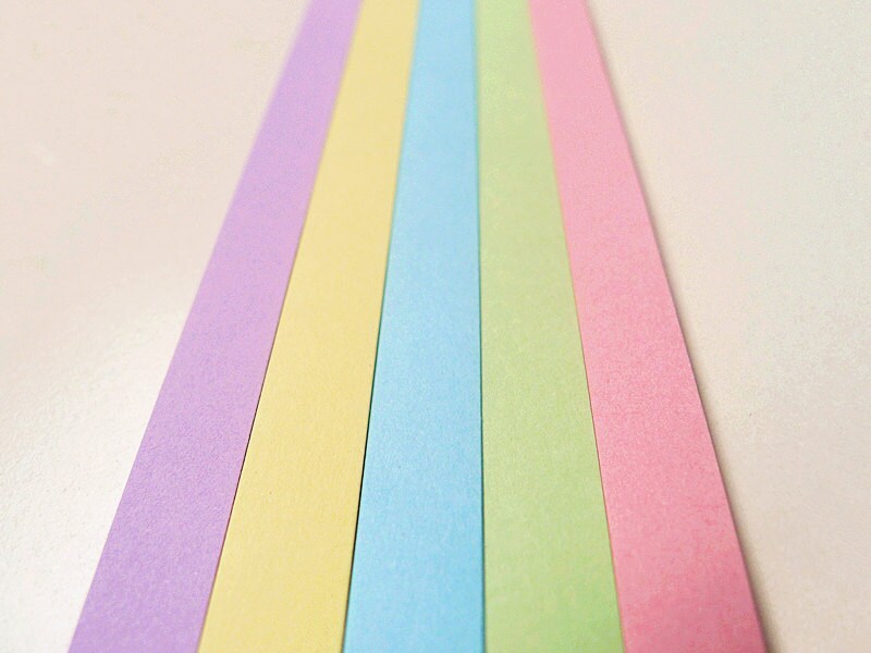 210pcs Lucky Star Folding Paper Strips Pastel Luminous Origami Star Paper S  B0M3