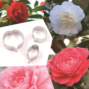 3 Size of Camellia Petal Cutter Set Flower Cutters Cake Decorating Gumpaste Flower