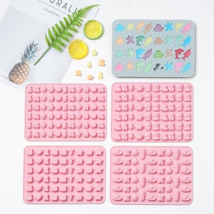 Cute Gummy Mold Bear Ice Lattice Fruit Candy Mold Heart Chocolate Mold Clay Mold Pudding Jelly Molds