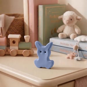 Tirador de cajón con forma de conejo, tirador de armario para habitación infantil o guardería.