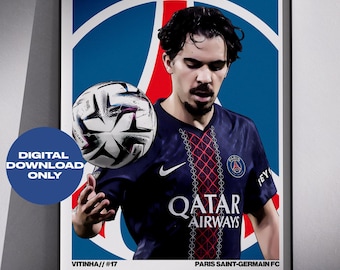 Vitinha Digitales Poster druckbare Fußball Wandkunst, Instant Download