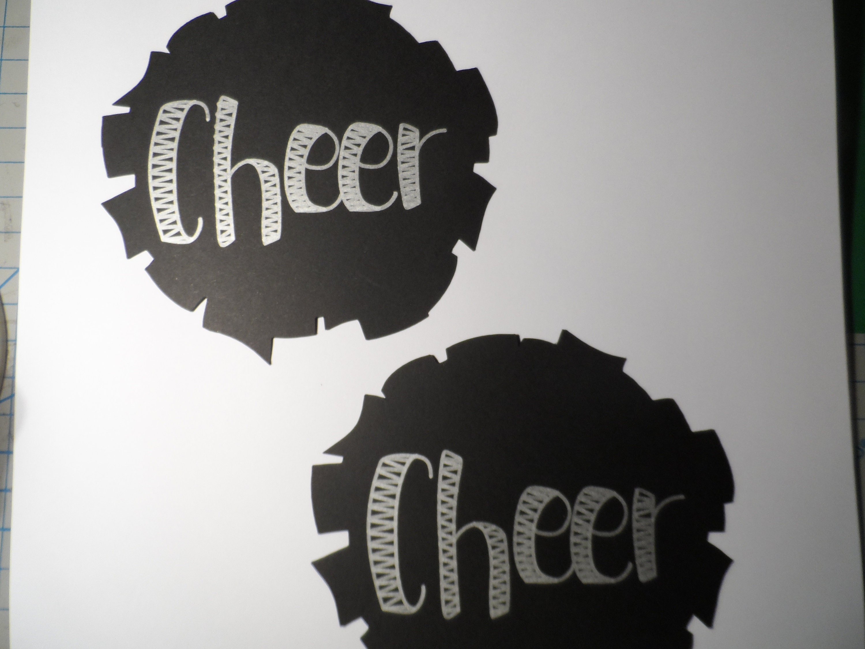 Pom Pom Locker Decoration Party Banner Die Cut Embellishment Etsy