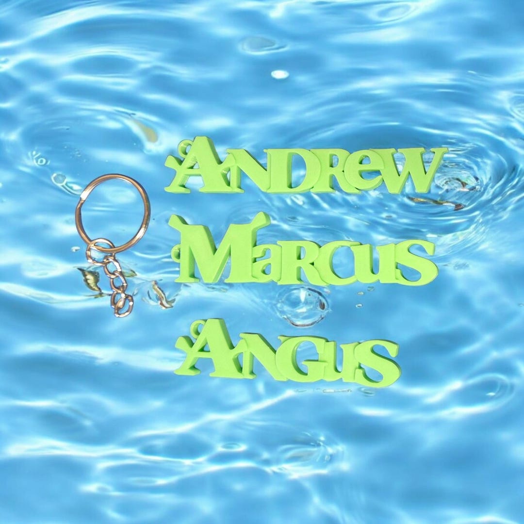 Personalised 3D Printed in the Style of Shrek Nametag/keychains Any ...