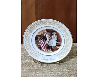 1973 Avon Betsy Ross Sammelteller, Enoch Wedgwood Patriotic Decor