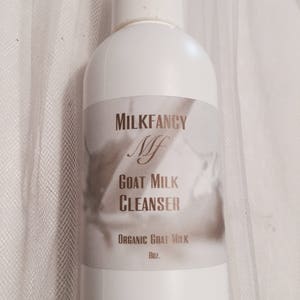 Organic Facial cleanser, Goat Milk Face Cleanser, skincare, Organic Face Cleanser, Creamy Cleanser, Goat Milk image 1