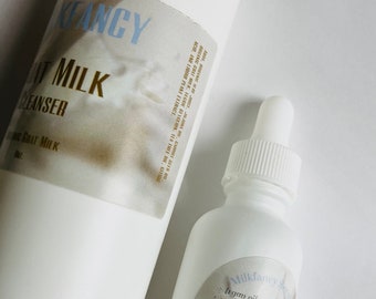 Skincare Set,  hyalurontic serum & goat milk cleanser set, hyaluluronic acid,  Face Serum, anti-aging, acne, goat milk / fragrance free