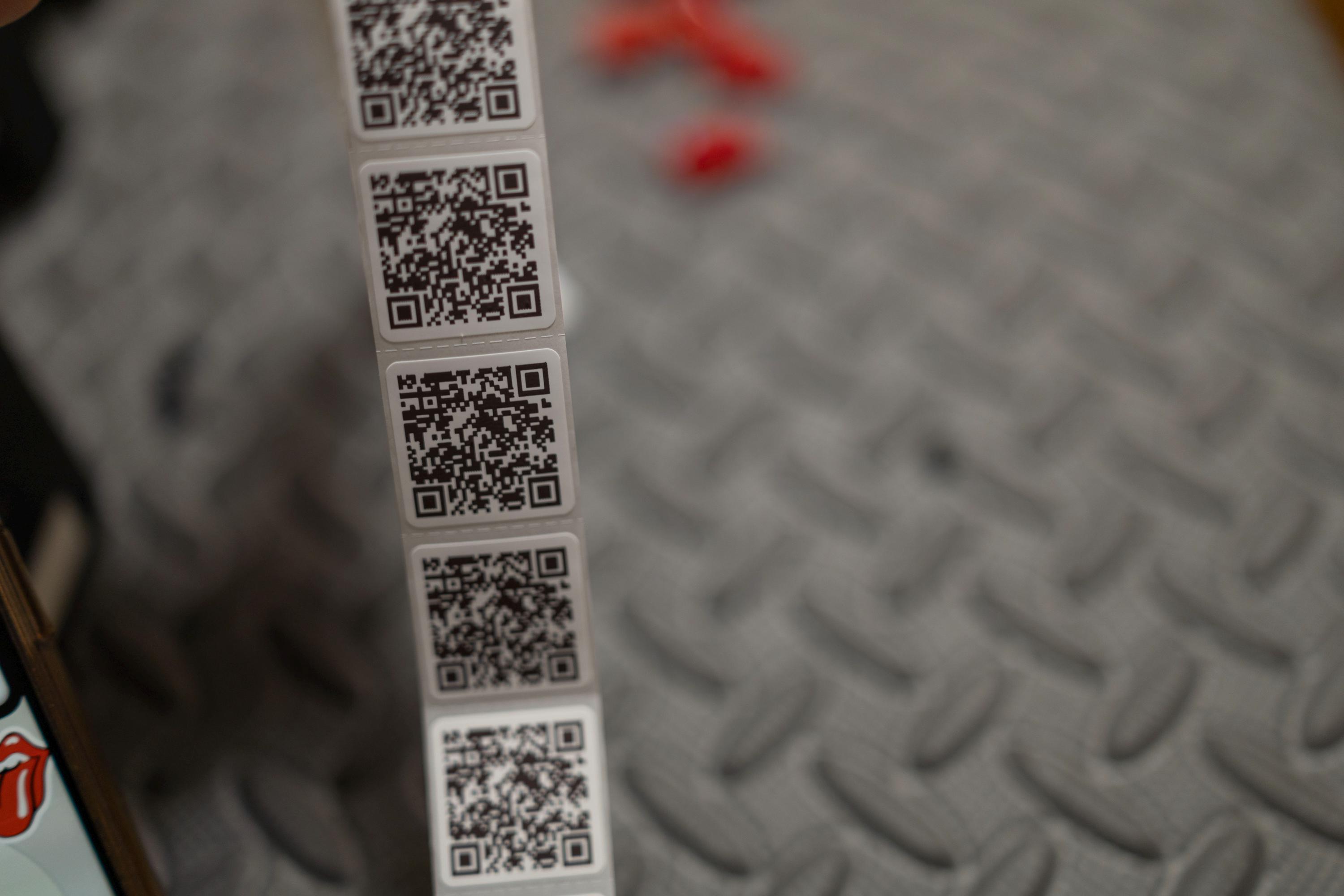 1″ Waterproof QR Stickers (50) photo 4