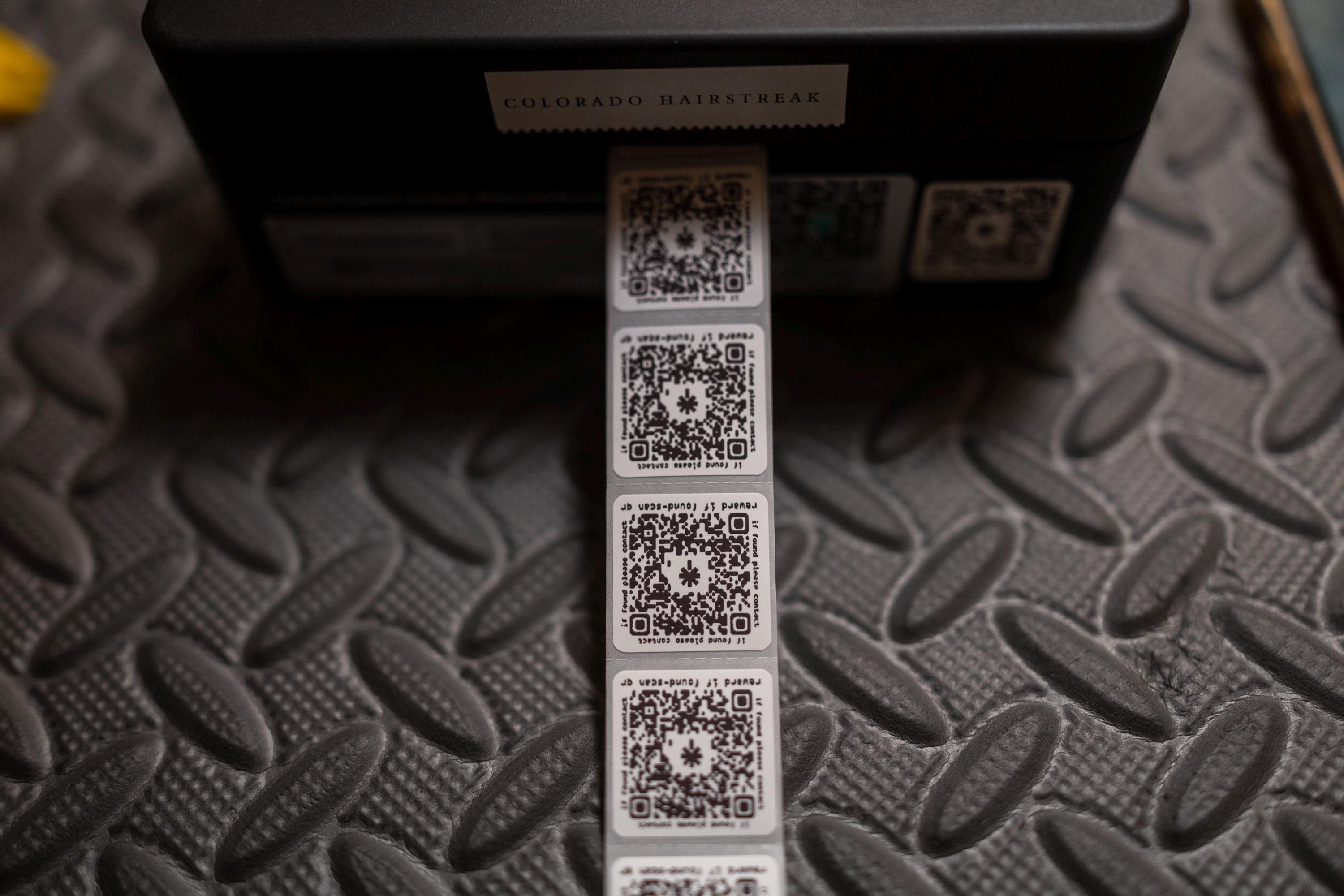 1″ Waterproof QR Stickers (50) photo 3