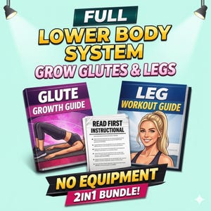 Lower Body Workout Plan | Glute & Leg Growth (PDF Download)