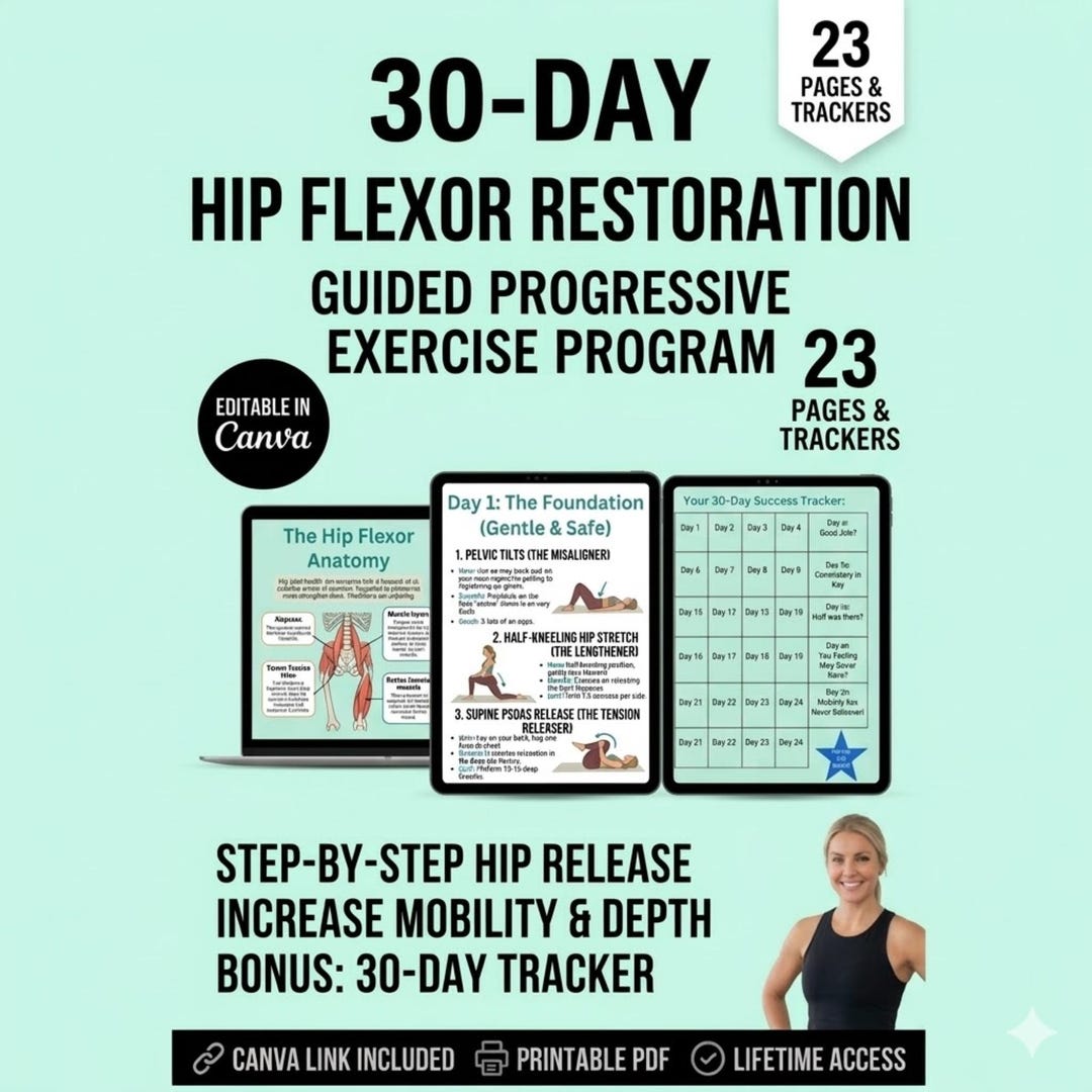 30-day Hip Flexor Restoration Program | Guided Mobility Exercises (PDF ...
