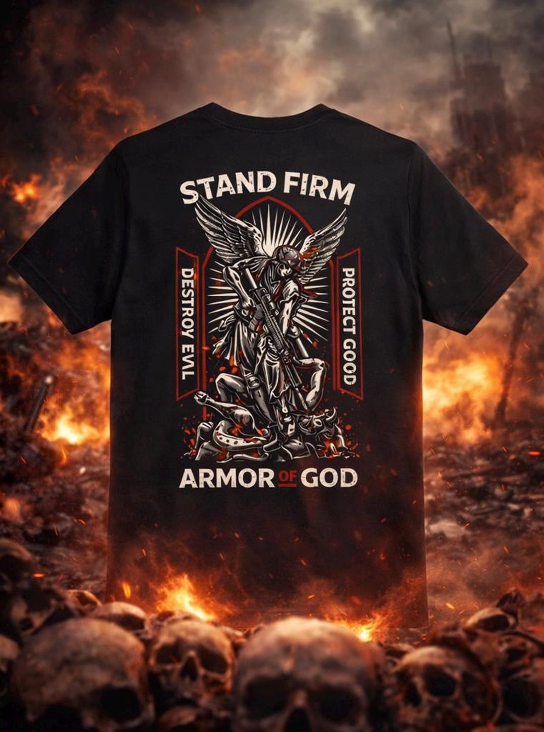 Stand Firm Armor of God Shirt Spiritual Warfare T Shirt Christian ...
