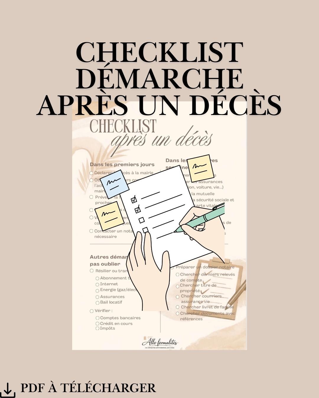 Checklist of Steps to Take After a Death - List of Administrative ...