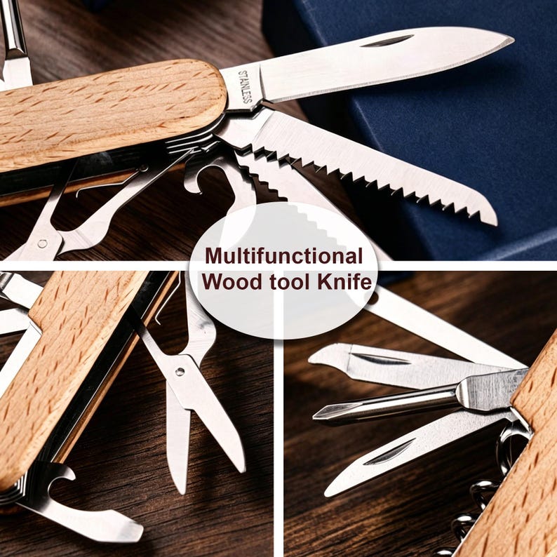 Personalized Multi Pocket Tool, Custom Multi-tool Wine Opener ...