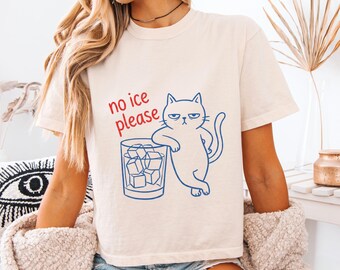 Maglietta "Gatto contro l'ICE", maglietta pro-immigrati, grafica "Abolire l'ICE", maglietta di protesta femminista, maglietta per la giustizia sociale.