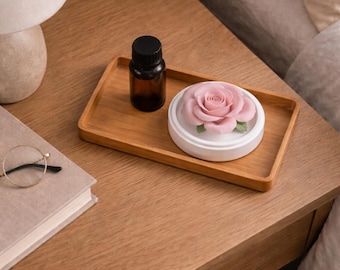 Handcrafted Rose Diffuser|Porcelain Flowers| Essential Oil| Air Freshener|Scented Flowers| Fragrance| Home Decor| Special Gifts for Her