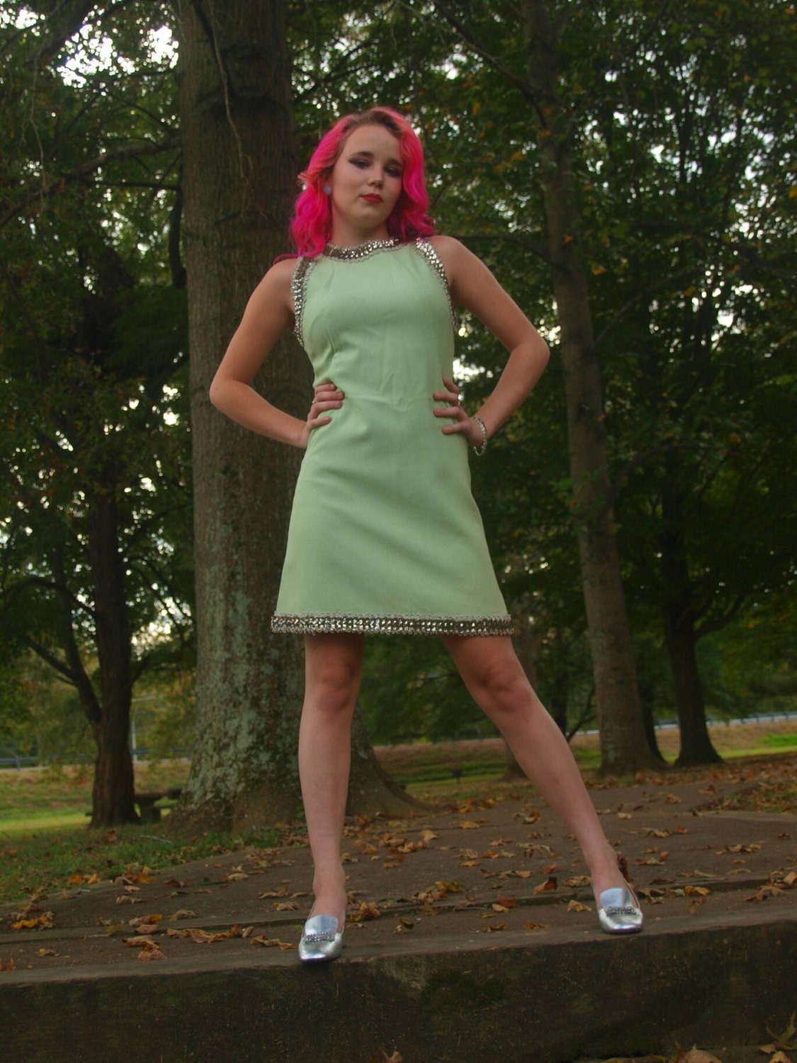 mint green petite dress