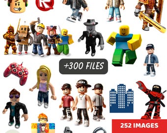 Roblocks PNG Clipart, +300 files, PC gaming image pack, digital wallpapers, instant digital download