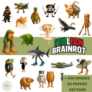 Italian brainrot card pack - Etsy 日本