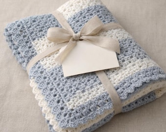 Crochet Baby Blanket Pattern Easy Beginner Blanket PDF