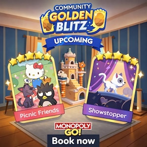 Monopoly GO Golden Blitz Gold Stickers | Fast Delivery | Safe Trade | 100% Secure | MongoDeals