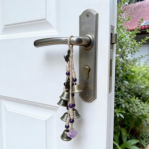 Wiccan Garden Decoration, Protection Bells for Bedroom, Witch Bells for Door Knob, Pagan Decor