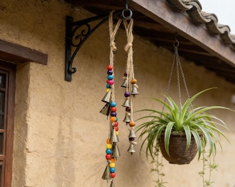 Set of 2 Witch Bells for Door Protection,  Door Knob Hanging, Witchcraft Decor, Spiritual Protection