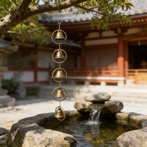 Hanging Witch Bells for Temple, Handmade Hanging Bells for Door Knob,  Protective Home Blessing, Wiccan Witchcraft Decor