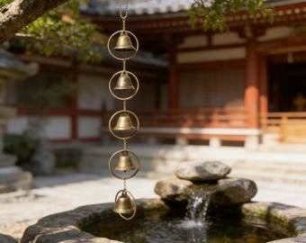 Hanging Witch Bells for Temple, Handmade Hanging Bells for Door Knob,  Protective Home Blessing, Wiccan Witchcraft Decor