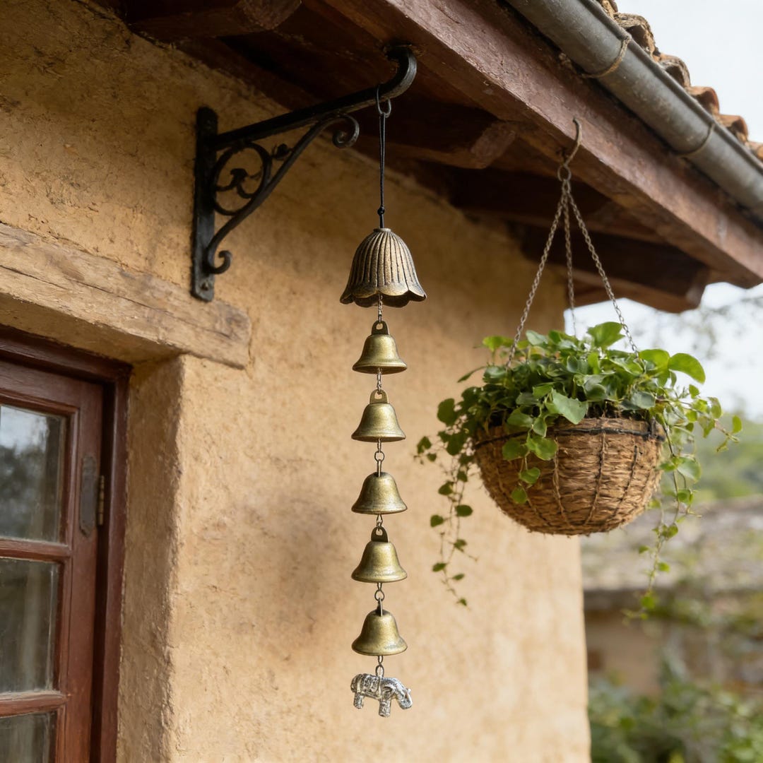 Hanging Bells for Temple, Outdoor Protection Bells, Wiccan Home ...