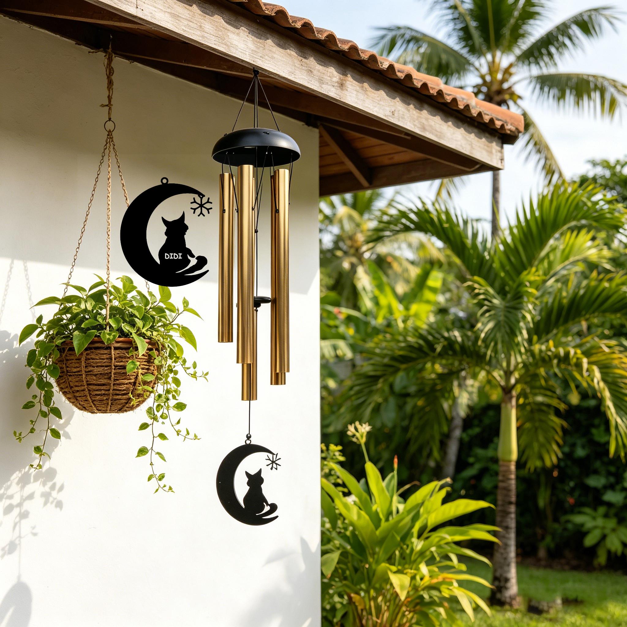 Custom Cat Memorial Wind Chime