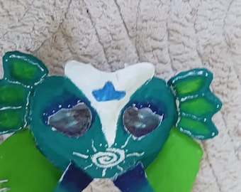 Feline sea creature therian mask