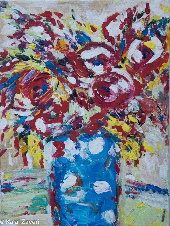 flowers art original abstract