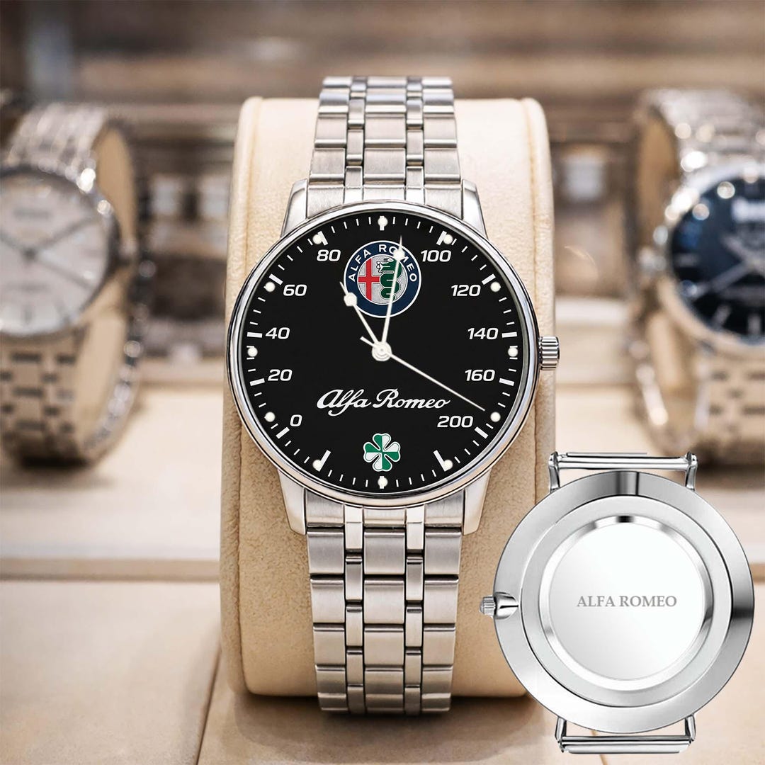 alfa-romeo-exclusive-logo-wristwatch-metal-leather-band-free-box-etsy