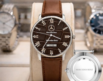 Reloj AMG de lujo para hombre, Mercedes Benz de acero inoxidable, regalo para hombre
