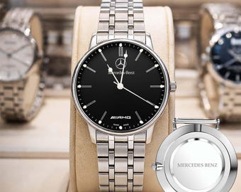 Luksusowy zegarek AMG Mercedes Benz, stal nierdzewna, prezent dla mężczyzn