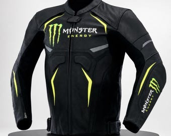 Men’s Genuine Black Cowhide Leather Biker Jacket CE Armoured Motorcycle Racer Riding Jacket