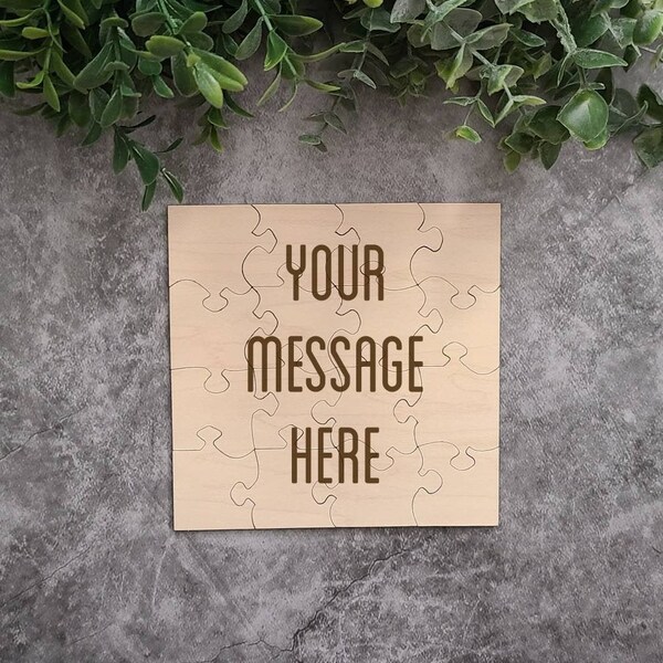 Custom Message Puzzle in a Box- Will You Marry Me Puzzle- You're Going To Be a Daddy Puzzle- Breakup Puzzle- Insult In a Box Puzzle