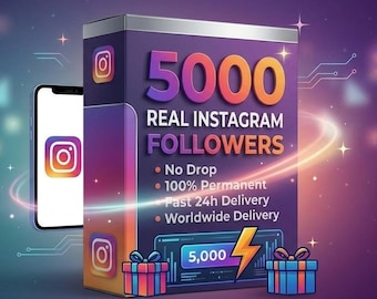 5000 Real Instagram Followers – Permanent Growth, Fast Delivery (Worldwide)