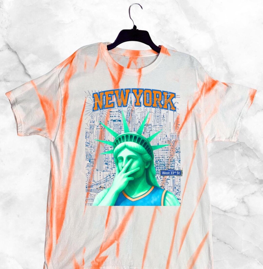 New York Basketball Shirt, Jalen Brunson Statue of Liberty T-shirt