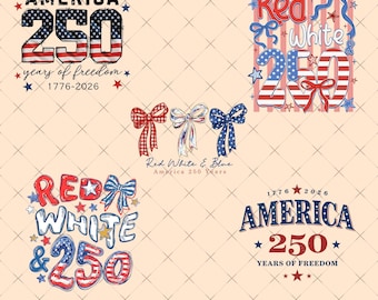 America 250 Years Freedom Retro Americana Graphic, Retro USA 250th Anniversary 2026 PNG, 250 Years of America, Patriotic Graphic 4th of July