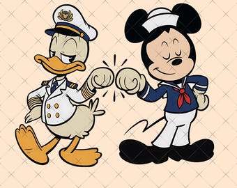 Mickey y Donald Cruise Line Png, Disney Best Friends Cruise Png, Regalo de viaje familiar a Disneyland, Disney Wish Dream Magic Wonder