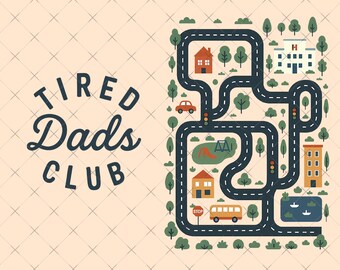 Club de papás cansados PNG, Obrero de la construcción PNG, Pista de autos de papá PNG, Juega a carreras de autos en papá PNG, Tapete de juego Pista de carreras de autos en la espalda de papá, Día del Padre