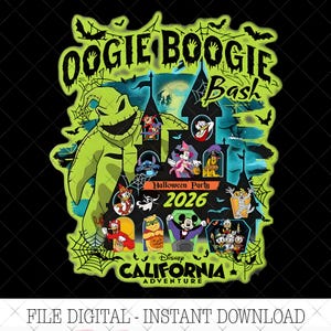 Oogie Boogie Bash Halloween Png, Mickey And Friends Halloween Family Trip SPngirt, Mickey Not So Scary Halloween Party 2026