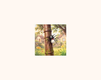 Itsy Bitsy Spider | 11×14 Wall Art Print | Fairy Tale | Digital Download | Coral Penguin