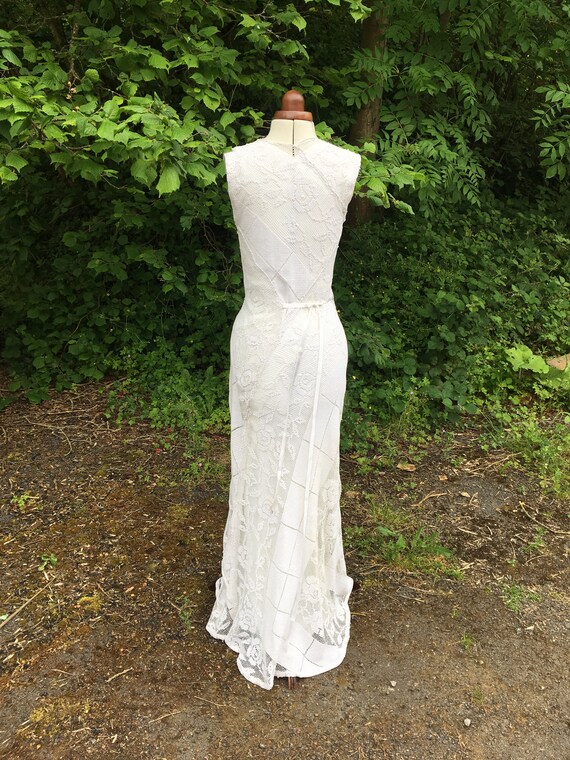 Art Nouveau Vintage Lace Wedding Dress Etsy