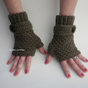 INSTANT Download Sophie Fingerless Gloves CROCHET PATTERN Pdf File Teen/Adult Permission to sell finished item image 2